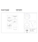 Ceiling spotlights - Maytoni Onda LED ceiling lamp 1490lm 3000K White C024CL-18W3K-W-1. - product 9