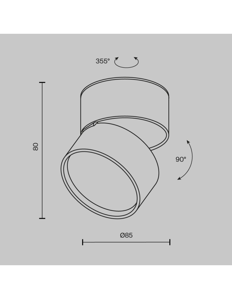 Ceiling spotlights - Maytoni Onda LED ceiling lamp 850lm 2700K White C024CL-12W2.7K-W-1. - product kolory-swiatla.pl 2