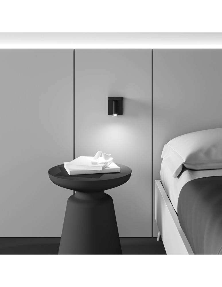 Wall lamps for bedrooms - Maytoni Aron LED wall lamp 400lm 2700K Black C179WL-L7B2.7K-DE - product kolory-swiatla.pl 3