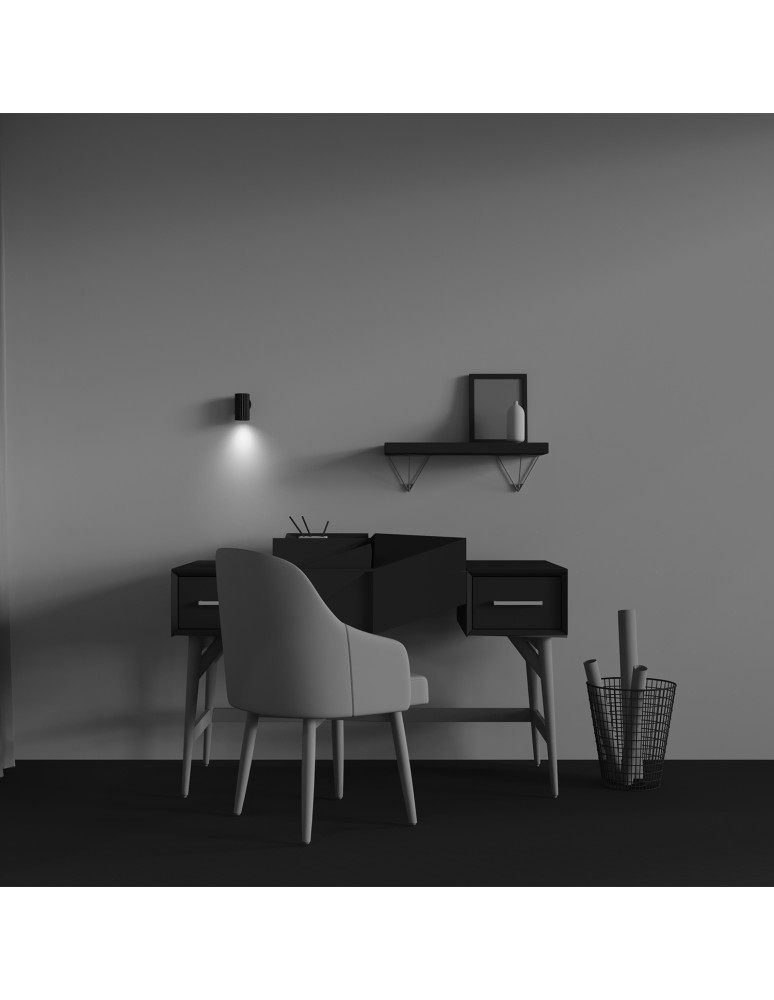 Tube wall lamps - Maytoni Calipso Wall lamp 1xGU10 Black C106WL-01-GU10-B. - product kolory-swiatla.pl 3