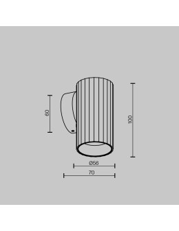 Maytoni Calipso Wall lamp 1xGU10 Brass C106WL-01-GU10-BS - product 2