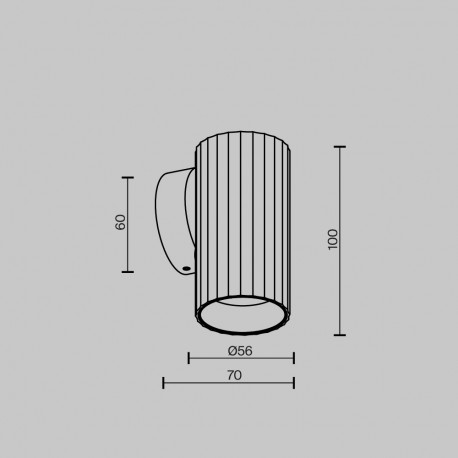 Maytoni Calipso Lampa ścienna 1xGU10 Biały C106WL-01-GU10-W