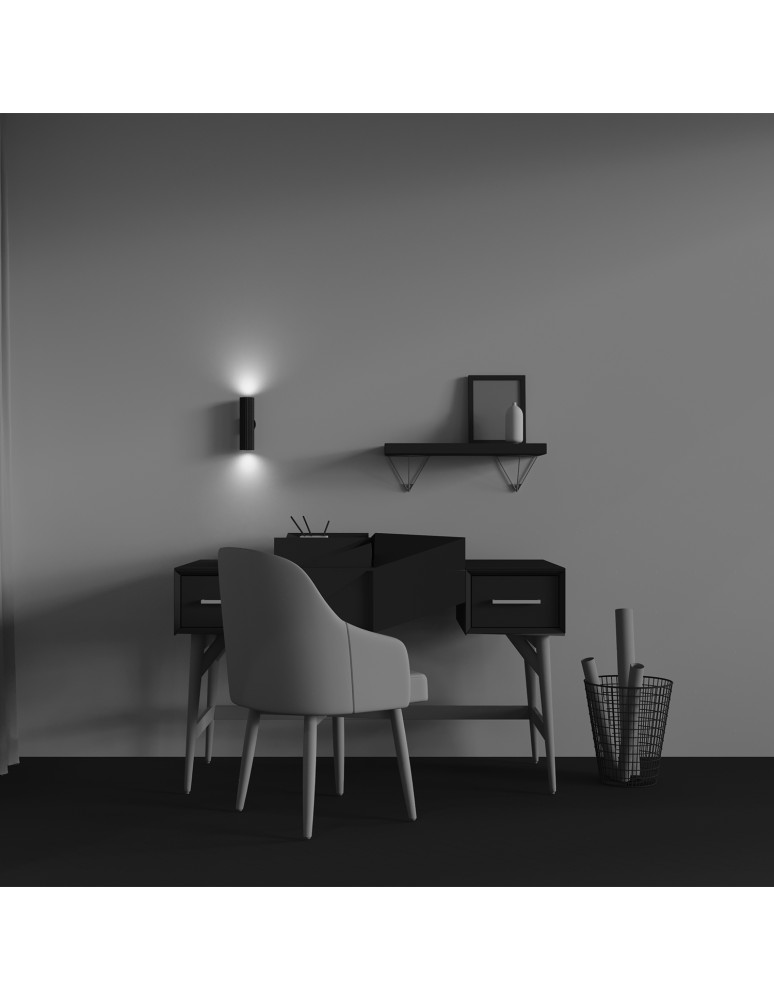 Tube wall lamps - Maytoni Calipso Wall lamp 2xGU10 Black C106WL-02-GU10-B. - product kolory-swiatla.pl 3