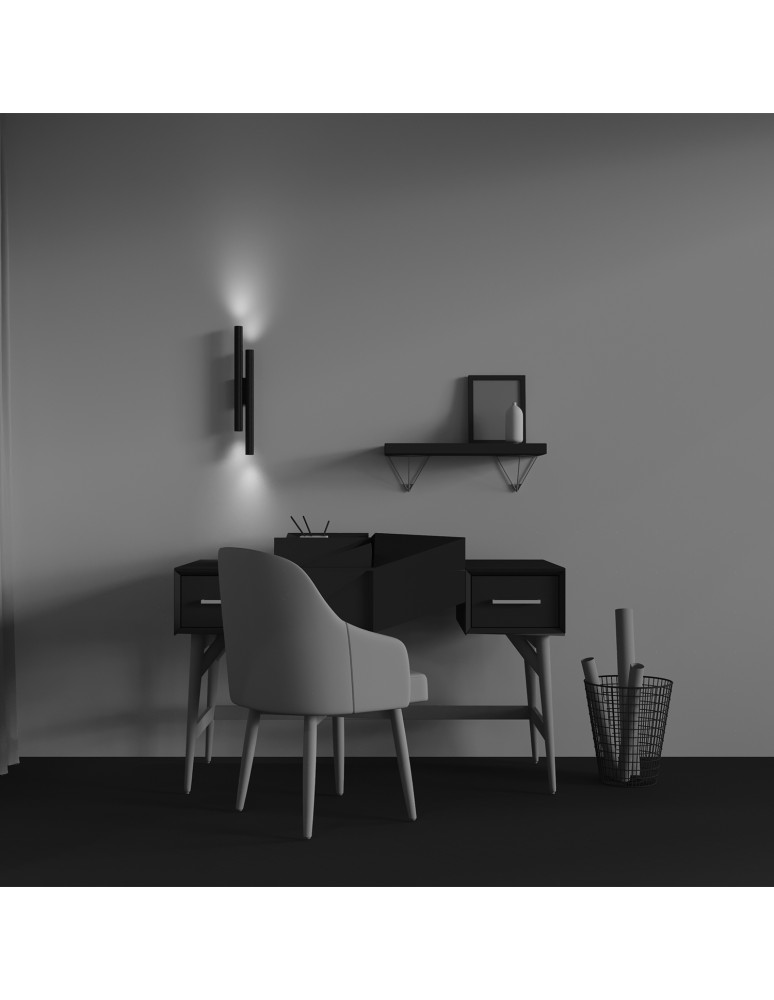 Tube wall lamps - Maytoni Calipso LED wall lamp 1620lm 2700K Black C082WL-24W2.7K-B. - product kolory-swiatla.pl 3