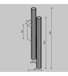 Tube wall lamps - Maytoni Calipso LED wall lamp 1620lm 2700K Brass C082WL-24W2.7K-BS. - product 2