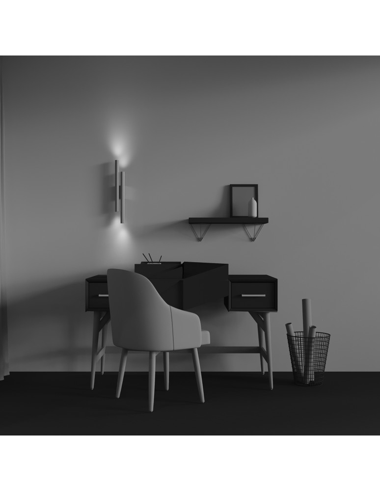Tube wall lamps - Maytoni Calipso LED wall lamp 1620lm 2700K Brass C082WL-24W2.7K-BS. - product kolory-swiatla.pl 3