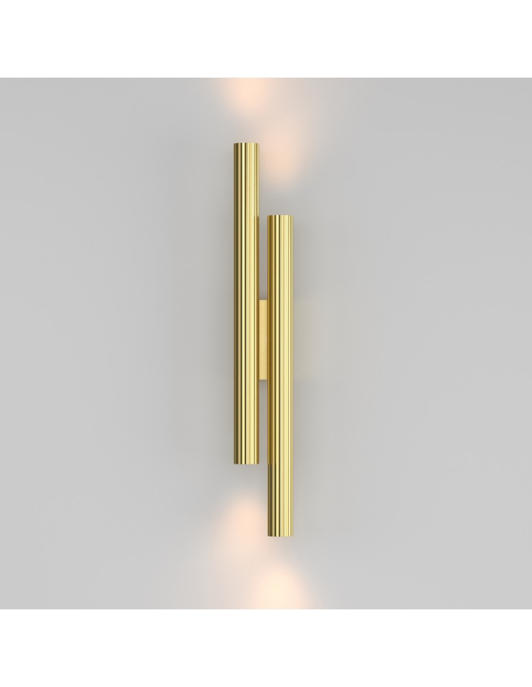 Tube wall lamps - Maytoni Calipso LED wall lamp 1620lm 2700K Brass C082WL-24W2.7K-BS. - product kolory-swiatla.pl 4