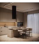 Lamps for 1 phase busbars - Maytoni Calipso Spotlight for UNITY 1-circuit bus 1xGU10 Black TR218-1-GU10-BK - product 3