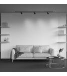 Lamps for 1 phase busbars - Maytoni Calipso Spotlight for UNITY 1-circuit bus 1xGU10 Black TR218-1-GU10-BK - product 4