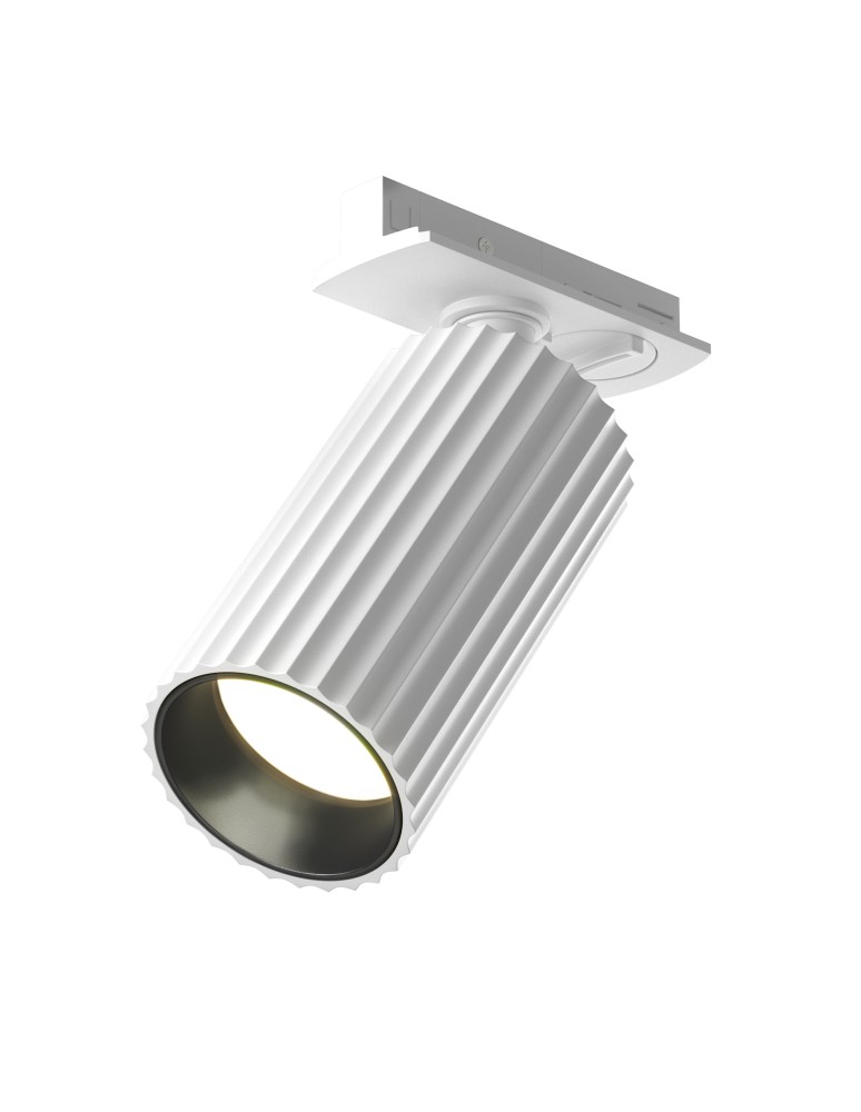 Lamps for 1 phase busbars - Maytoni Calipso Spotlight for UNITY 1-circuit bus 1xGU10 White TR218-1-GU10-W. - product kolory-swiatla.pl 1