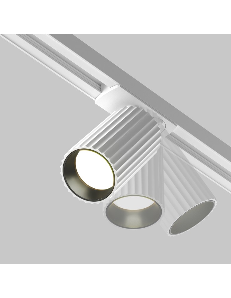 Lamps for 1 phase busbars - Maytoni Calipso Spotlight for UNITY 1-circuit bus 1xGU10 White TR218-1-GU10-W. - product kolory-swiatla.pl 6