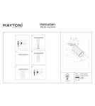 Lamps for 1 phase busbars - Maytoni Calipso Spotlight for UNITY 1-circuit bus 1xGU10 White TR218-1-GU10-W. - product 9