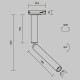 Maytoni Focus Dual Reflektor do Szyny UNITY 1-obwodowej LED 400lm 3000K Czarny TR142-1-6W3K-B