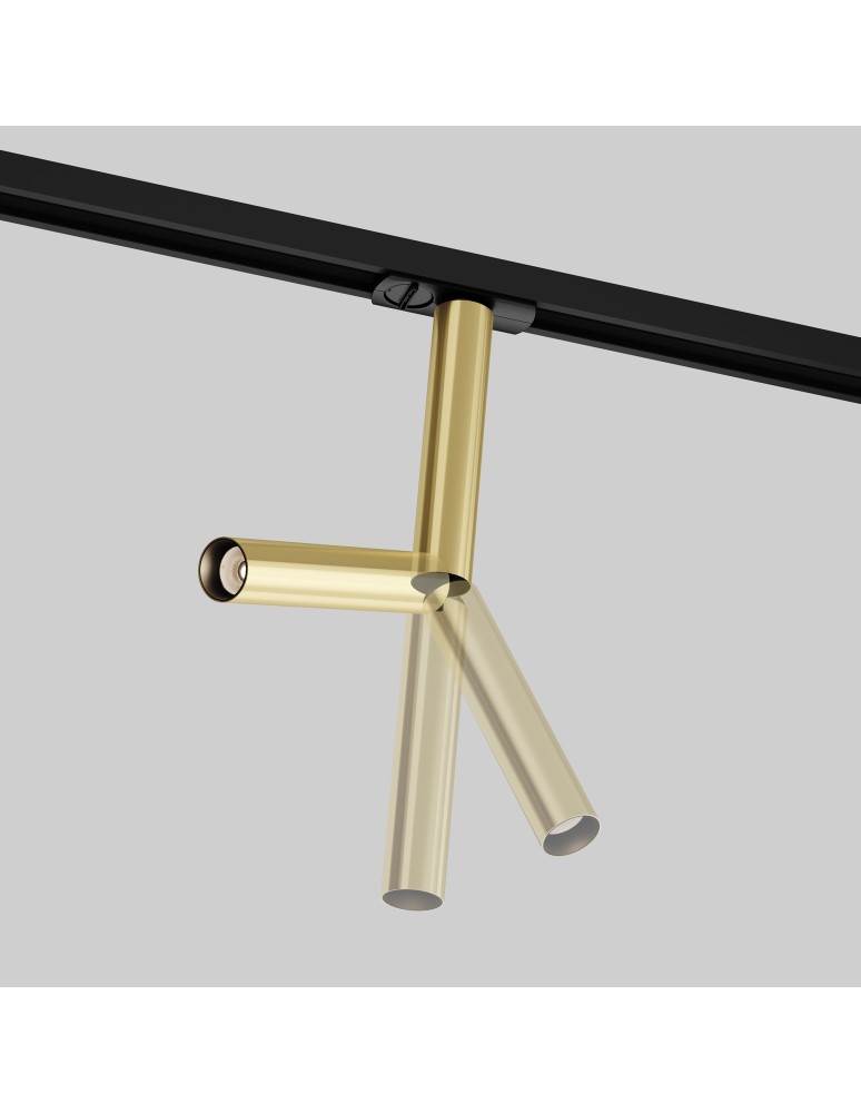 Lamps for 1 phase busbars - Maytoni Focus Dual Spotlight for UNITY 1-circuit LED bus 440lm 3000K Brass TR142-1-6W3K-BS - product kolory-swiatla.pl 6