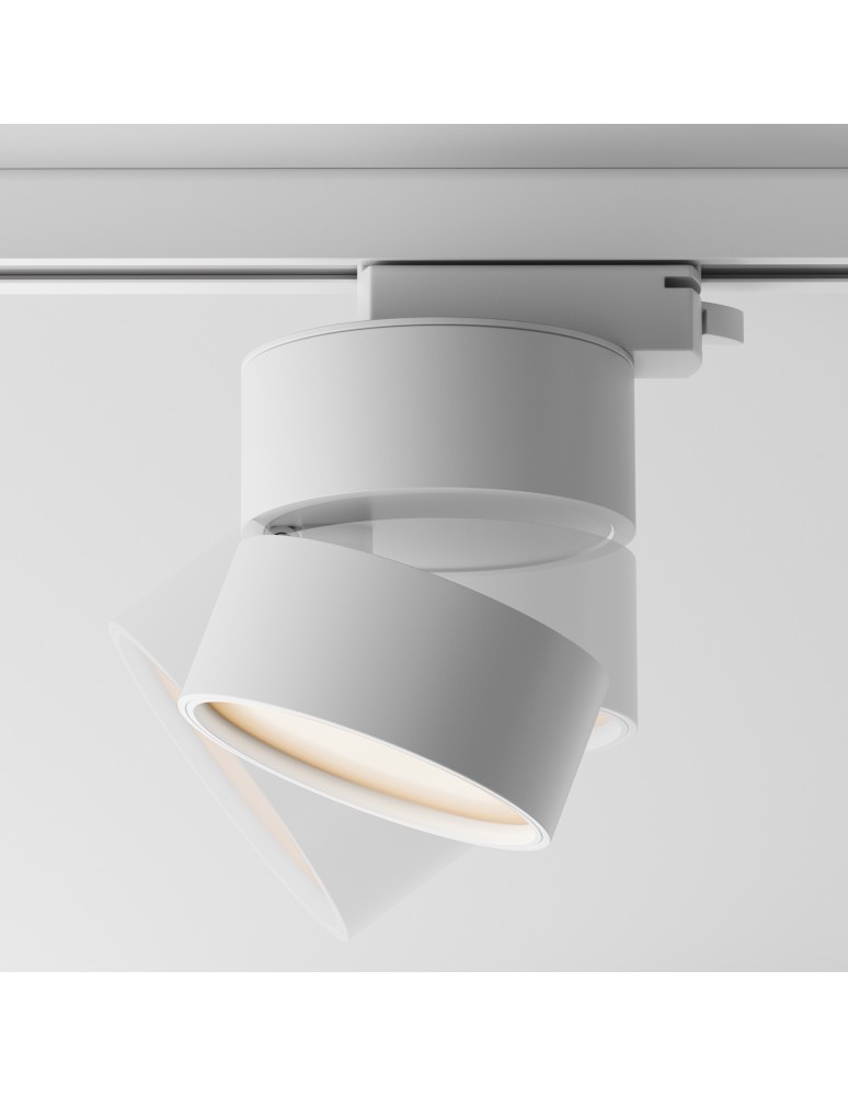Lamps for 1 phase busbars - Maytoni ONDA Spotlight for UNITY 1-circuit LED bus 838lm 2700K White TR007-1-12W2.7K-W-1 - product kolory-swiatla.pl 6