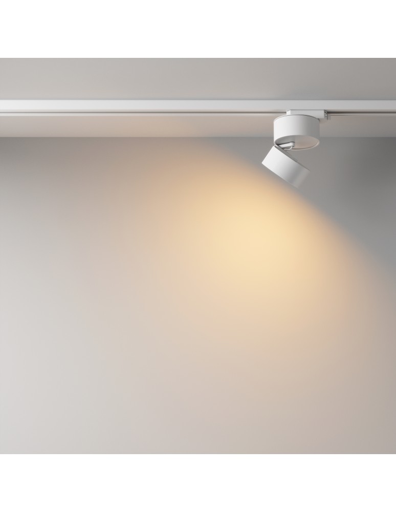 Lamps for 1 phase busbars - Maytoni ONDA Spotlight for UNITY 1-circuit LED bus 838lm 2700K White TR007-1-12W2.7K-W-1 - product kolory-swiatla.pl 7