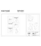 Lamps for 1 phase busbars - Maytoni ONDA Spotlight for UNITY 1-circuit LED bus 780lm 3000K Black TR007-1-12W3K-B-1 - product 10
