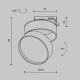 Maytoni ONDA Reflektor do Szyny UNITY 1-obwodowej LED 1370lm 3000K Czarny TR007-1-18W3K-B-1