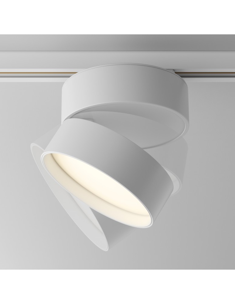 Lamps for 1 phase busbars - Maytoni ONDA Spotlight for UNITY 1-circuit LED bus 1490lm 3000K White TR007-1-18W3K-W-1 - product kolory-swiatla.pl 6