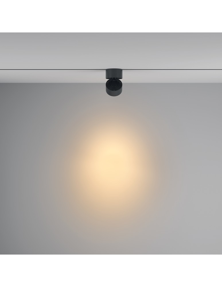 Lamps for 1 phase busbars - Maytoni Yin Spotlight for UNITY 1-circuit LED bus 1207lm 2700K-4000K Black TR084-1-15W3K-D-DE - product kolory-swiatla.pl 6