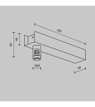 Flarity System Accessories - Maytoni Wall base for power supply with Flarity power input Brass TRA155CW-BB-BS - product 2