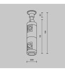 Flarity System Accessories - Maytoni Wall Mount Double Flarity Brass TRA155CW-D1-BS - product 2