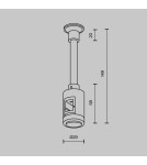 Flarity System Accessories - Maytoni Wall Mount Single Extended Flarity LED Brass TRA155CW-SL1-BS - product 2