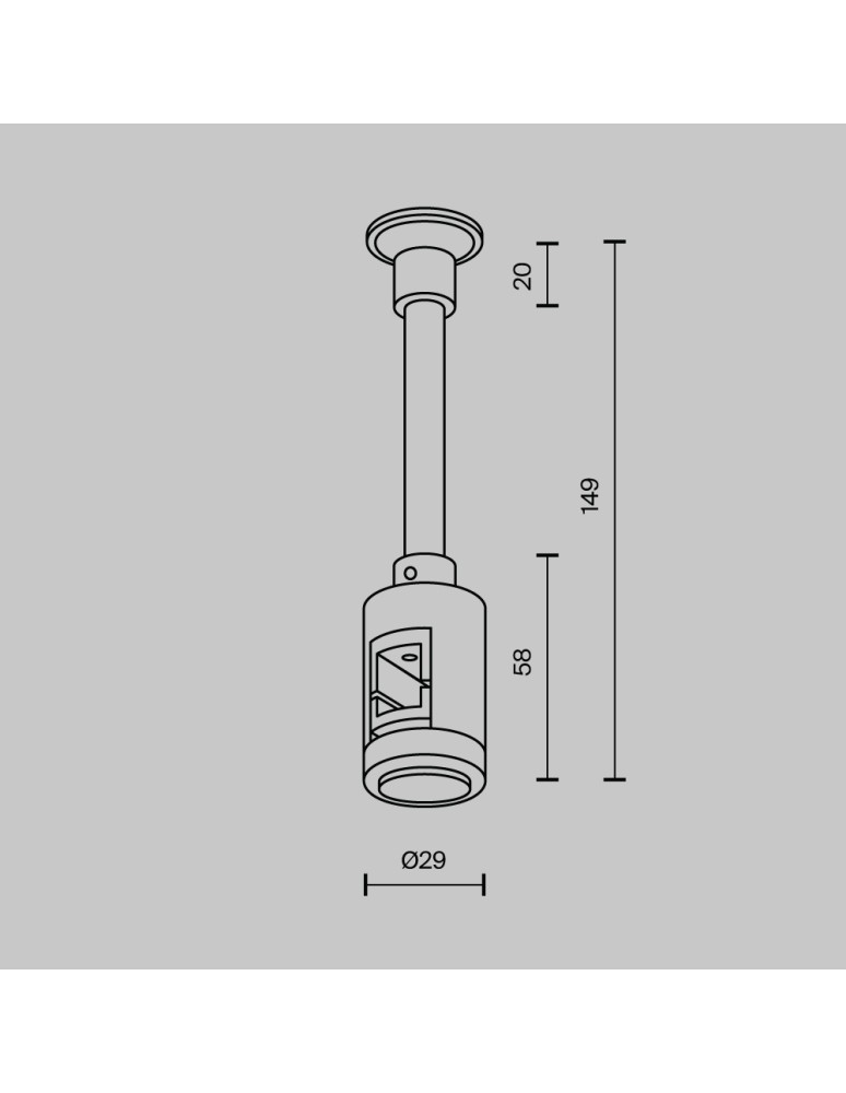 Flarity System Accessories - Maytoni Wall Mount Single Extended Flarity LED Brass TRA155CW-SL1-BS - product kolory-swiatla.pl 2