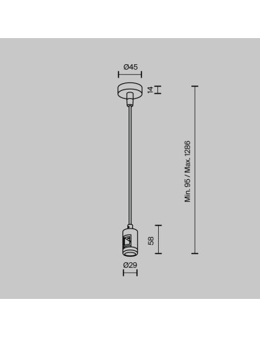 Maytoni Wire Pendant with Flarity Power Input Brass TRA157SW-B1-BS - product 2