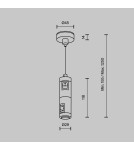 Flarity System Accessories - Maytoni Wire Pendant Double Flarity Brass TRA157SW-D1-BS - product 2