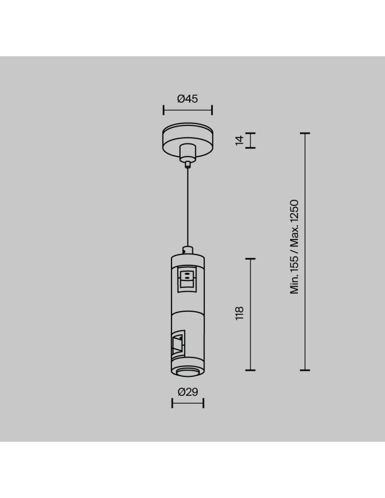 Flarity System Accessories - Maytoni Wire Pendant Double Flarity Brass TRA157SW-D1-BS - product kolory-swiatla.pl 2