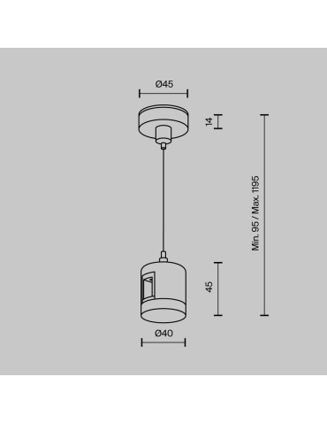 Maytoni Wire Pendant with Straight Power Connector Flarity Brass TRA157SW-IPC1-BS - product 2