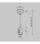 Flarity System Accessories - Maytoni Flarity LED Single Cable Pendant Brass TRA157SW-S1-BS - product 2