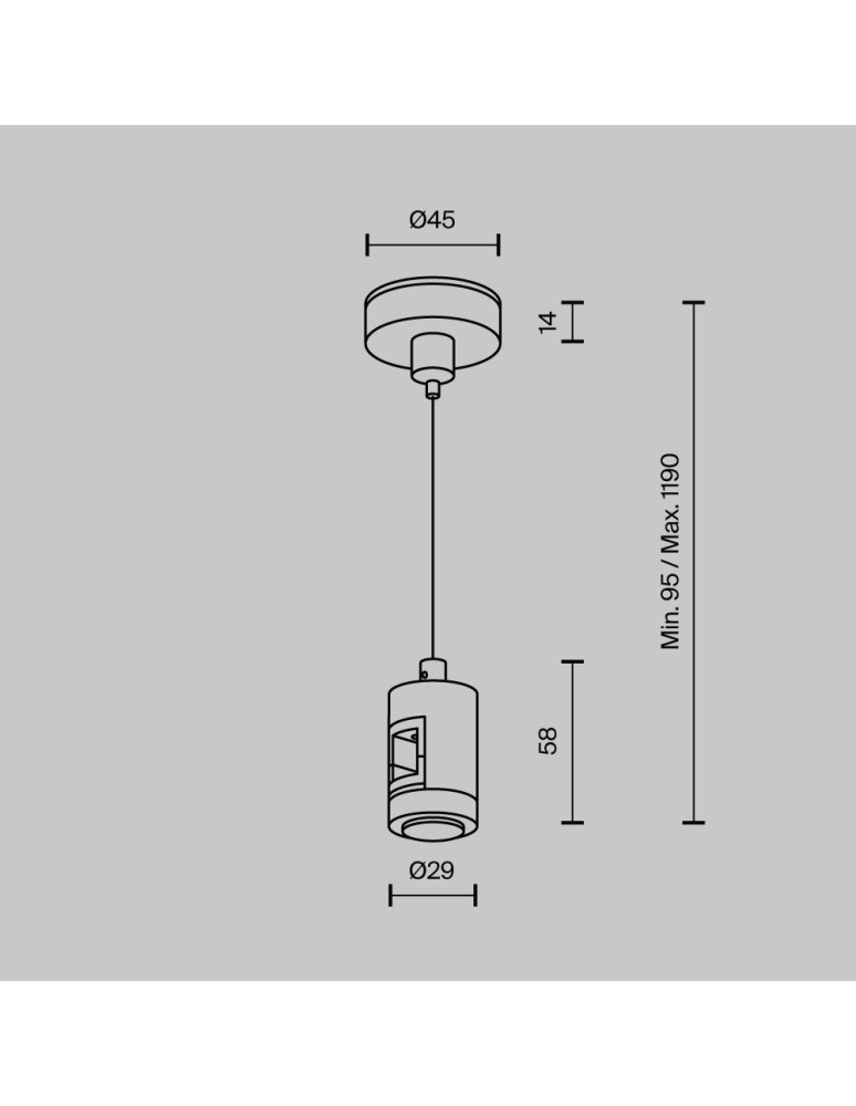 Flarity System Accessories - Maytoni Flarity LED Single Cable Pendant Brass TRA157SW-S1-BS - product kolory-swiatla.pl 2