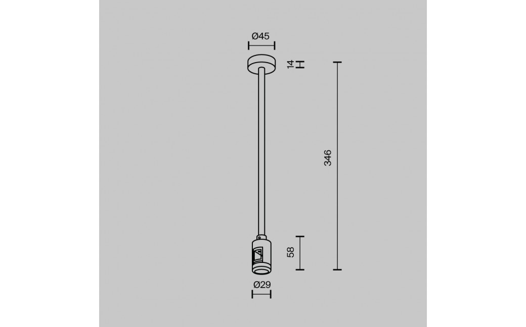 Maytoni Mocowanie Sufitowe Średnie 300 mm z wejściem zasilania Flarity Mosiądz TRA158C-B1-BS