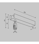Flarity System Accessories - Maytoni Ceiling Base Short for Power Supply with Flarity Power Input Brass TRA156C-BB1-BS - product 2