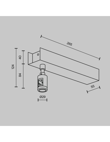 Maytoni Ceiling Base Short for Power Supply with Flarity Power Input Brass TRA156C-BB1-BS - product 2