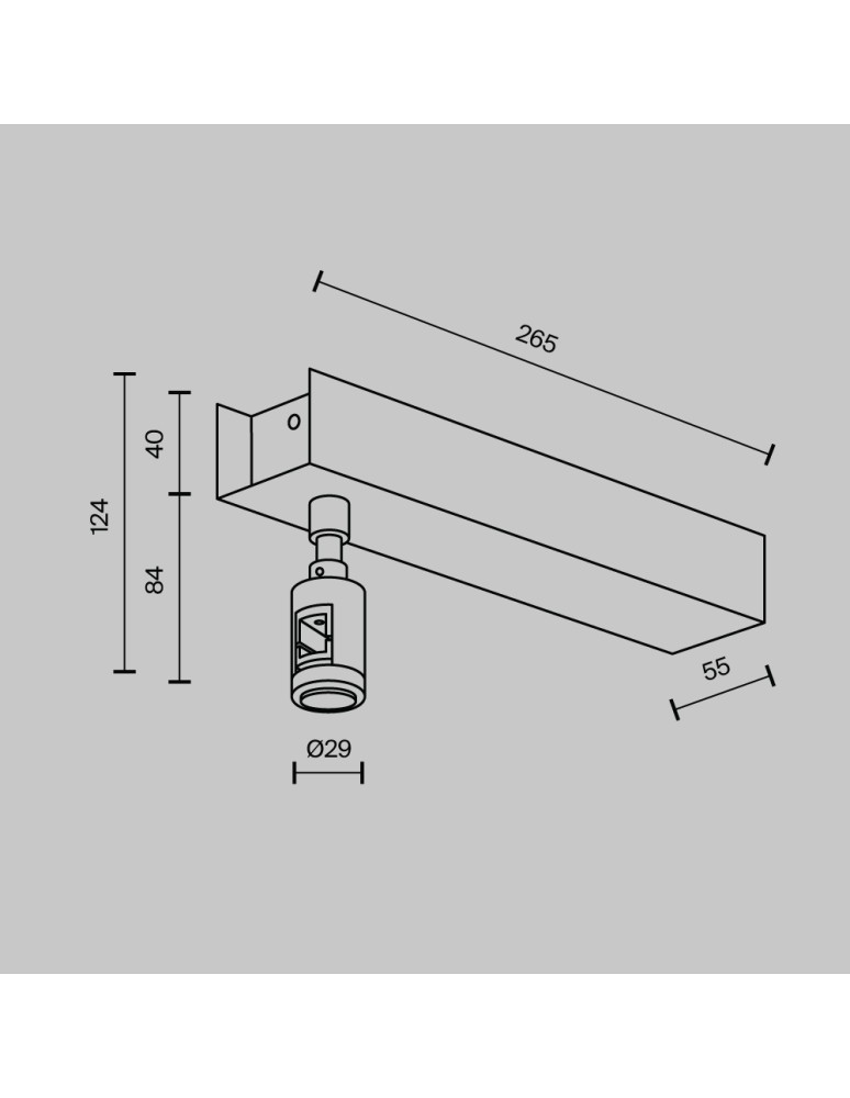 Flarity System Accessories - Maytoni Ceiling Base Short for Power Supply with Flarity Power Input Brass TRA156C-BB1-BS - product kolory-swiatla.pl 2