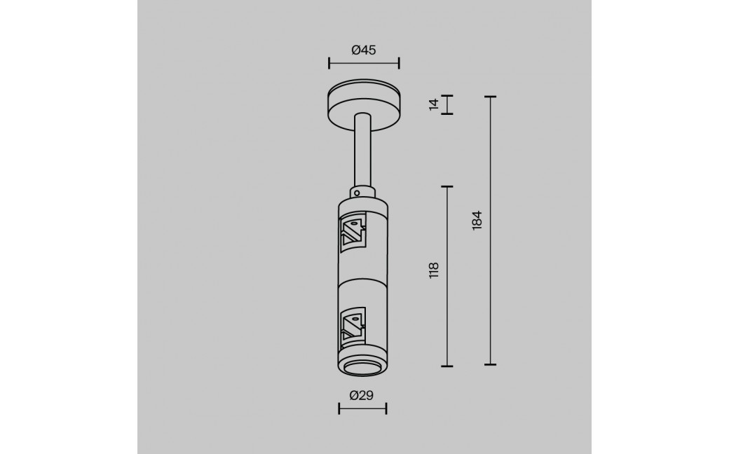 Maytoni Mocowanie Sufitowe Krótkie Podwójne 78 mm Flarity Mosiądz TRA156C-D1-BS