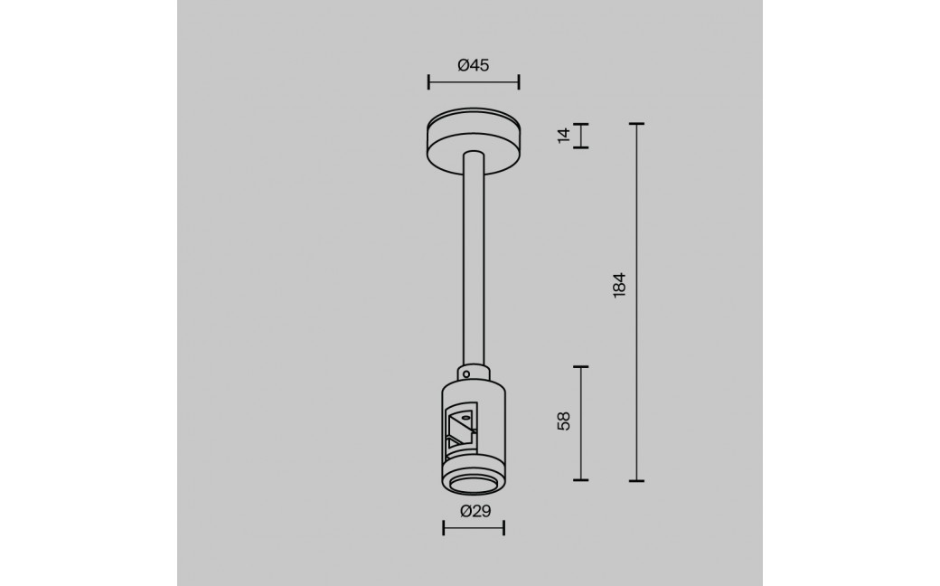 Maytoni Mocowanie Sufitowe Krótkie Pojedyncze 138 mm Flarity LED Mosiądz TRA156C-SL1-BS