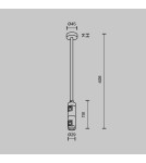 Flarity System Accessories - Maytoni Ceiling Mount Medium Double 300 mm Flarity Brass TRA158C-D1-BS - product 2