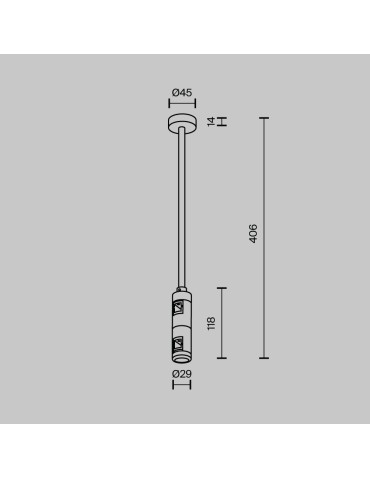 Maytoni Ceiling Mount Medium Double 300 mm Flarity Brass TRA158C-D1-BS - product 2