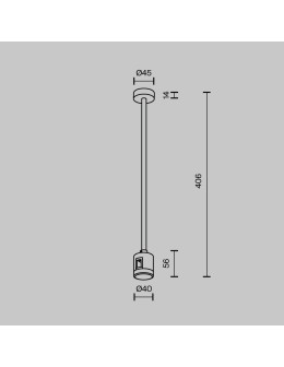 Maytoni Ceiling Mount Medium 360 mm with straight power connector Flarity Brass TRA158C-IPCL1-BS - product 2