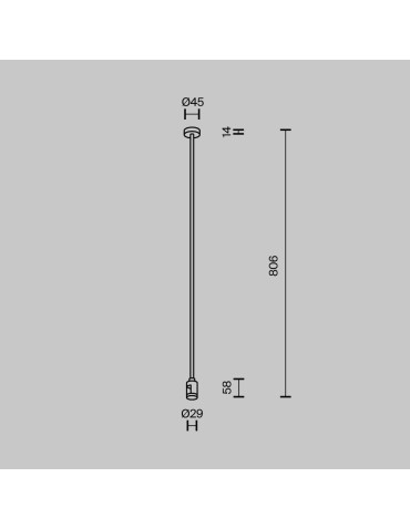 Maytoni Ceiling Mount Long Single 760 mm Flarity LED Brass TRA159C-SL1-BS - product 2