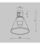 Flarity System Lamps - Maytoni Bianca LED Flarity Rail Lamp 60lm 2700K Brass TR147-1-3W2.7K-BS-DE - product 2