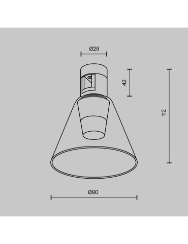 Maytoni Bianca Lampa do Szyny Flarity LED 60lm 2700K Mosiądz TR147-1-3W2.7K-BS-DE - produkt 2
