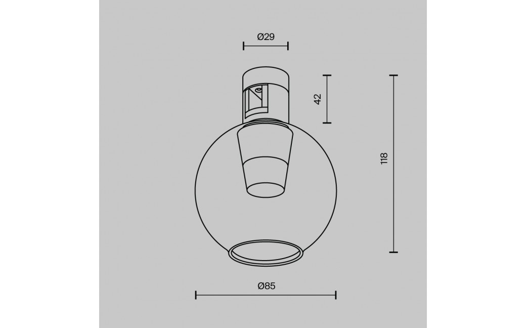 Maytoni Bubble Lampa do Szyny Flarity LED 60lm 2700K Mosiądz TR148-1-3W2.7K-BS-DE