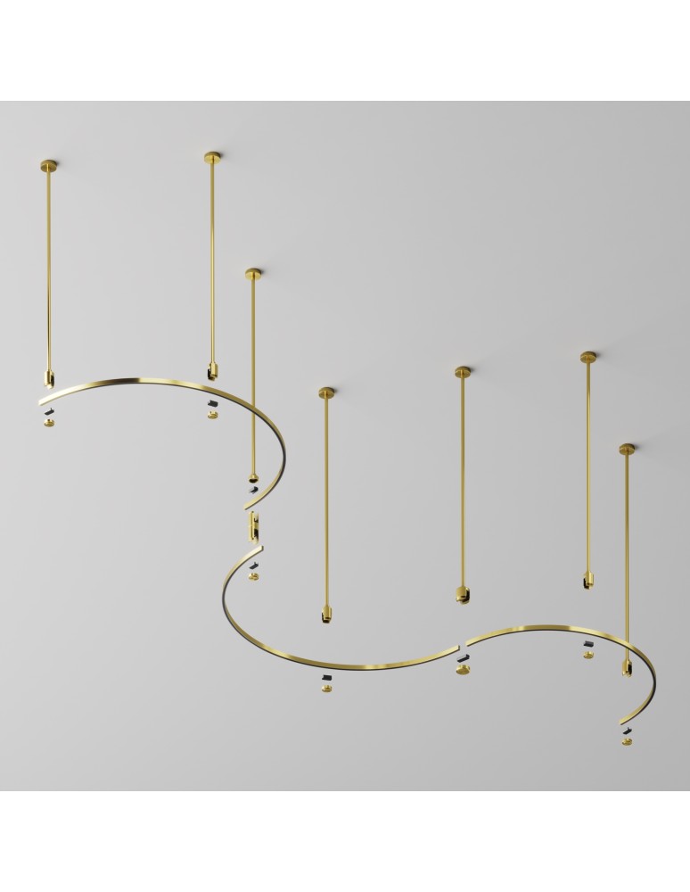 Flarity System Rails - Maytoni Semi-circular track bar 650 mm Flarity Brass TRX154-SR-D650-BS - product kolory-swiatla.pl 4