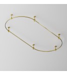 Flarity System Rails - Maytoni Semi-circular track bar 800 mm Flarity Brass TRX154-SR-D800-BS - product 3