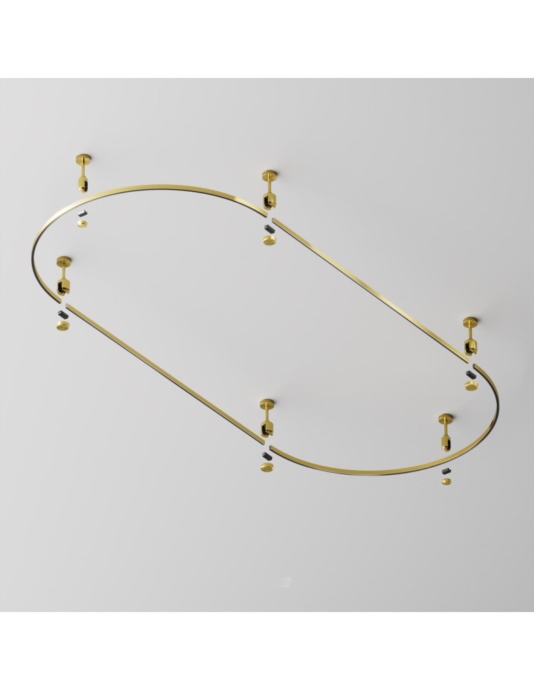 Flarity System Rails - Maytoni Semi-circular track bar 800 mm Flarity Brass TRX154-SR-D800-BS - product kolory-swiatla.pl 4